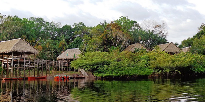 Our jungle lodge in the Amazon