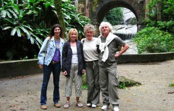 Grafs and Gepperts with guide Annette at Sítio Burle Marx