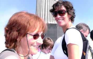 Mylène and Dédé on the Corcovado