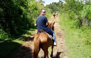 Riding at the fazenda's properties