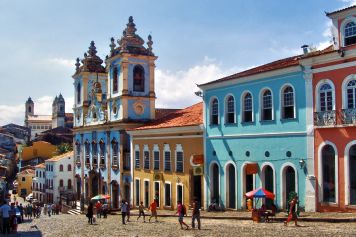 The Largo do Pelourinho square in Salvador's old town